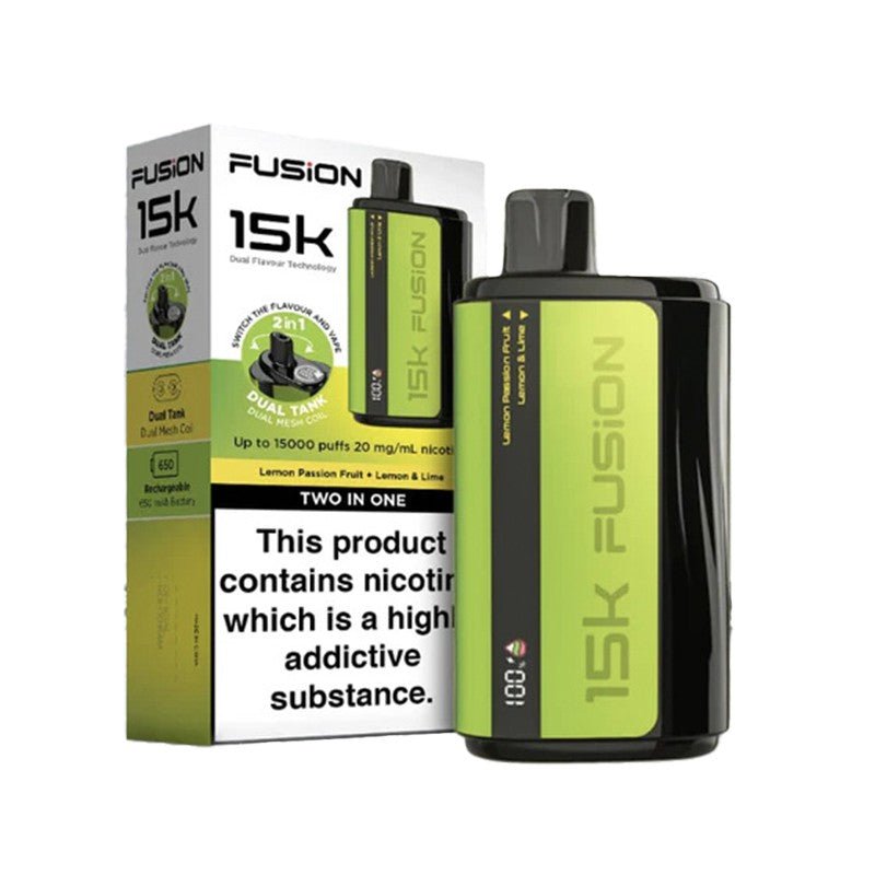 2 in 1 Fusion 15000 Dual Tank Disposable Vape Pod Kit - 2 in 1 Fusion 15000 Dual Tank Disposable Vape Pod Kit - Vape Fast UK