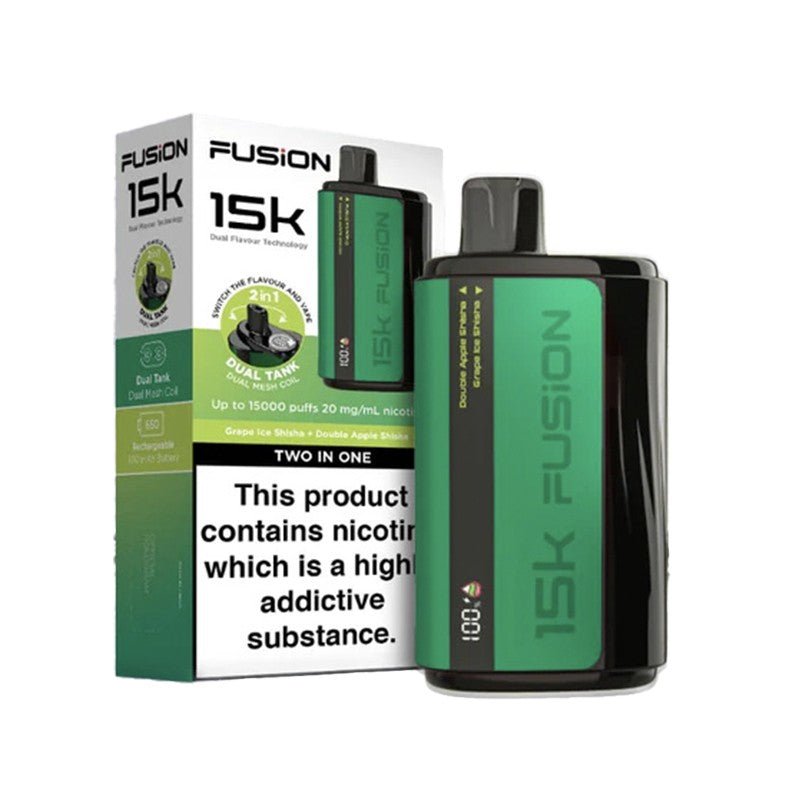 2 in 1 Fusion 15000 Dual Tank Disposable Vape Pod Kit - 2 in 1 Fusion 15000 Dual Tank Disposable Vape Pod Kit - Vape Fast UK