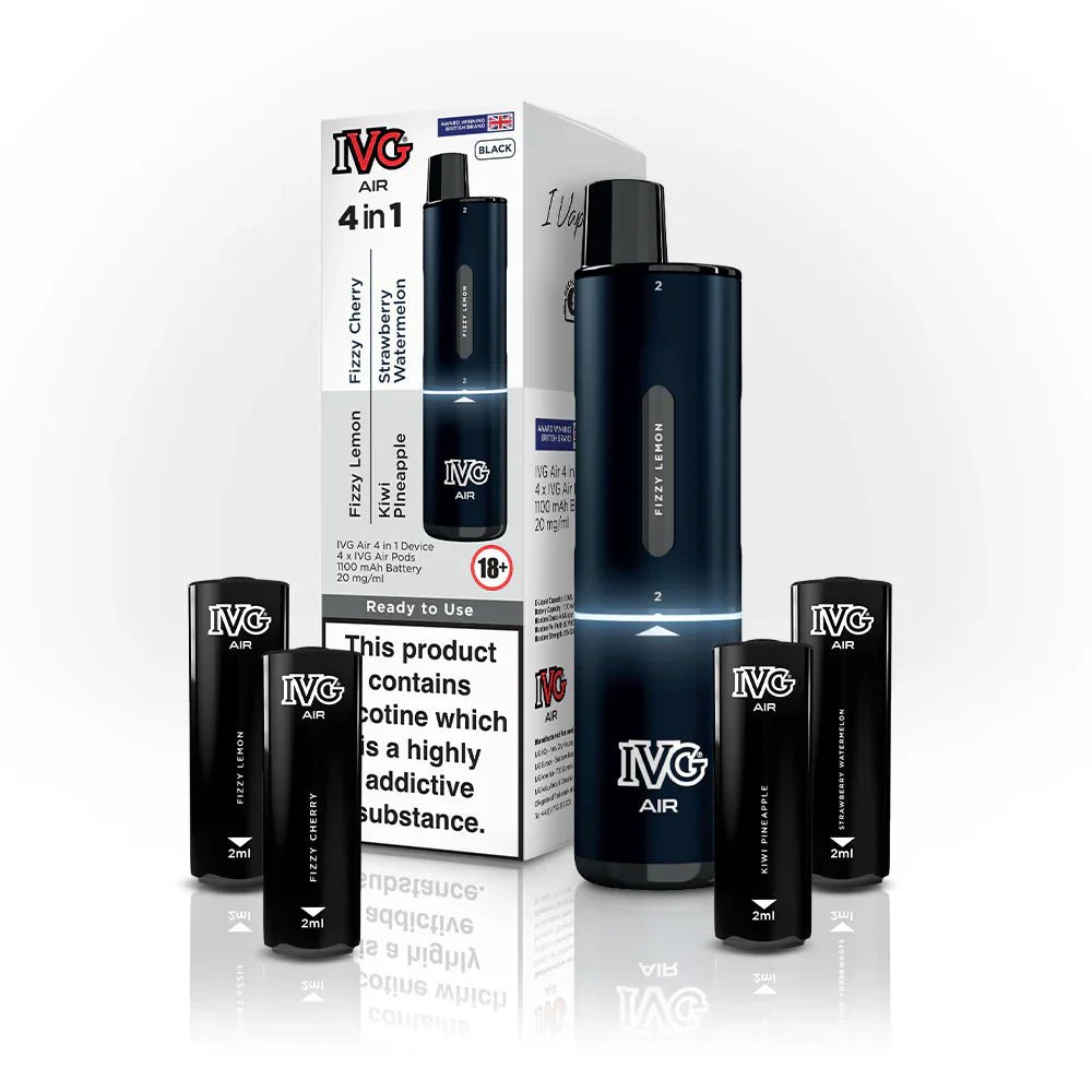 4 in 1 IVG Air 2400 Puffs Rechargeable Disposable Pod Kit - 4 in 1 IVG Air 2400 Puffs Rechargeable Disposable Pod Kit - Vape Fast UK
