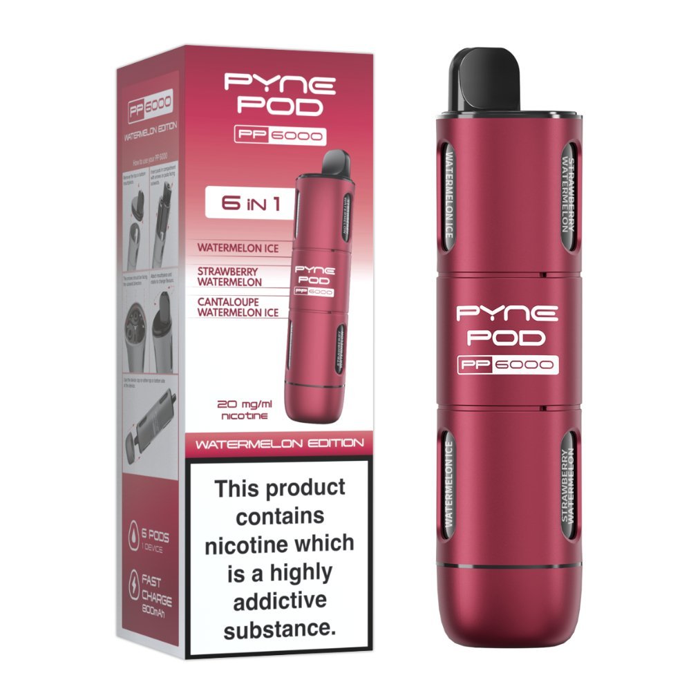 6 In 1 Pyne Pod PP6000 Disposable Vape Pod Kit - Pyne Pod - 6 In 1 Pyne Pod PP6000 Disposable Vape Pod Kit - theno1plugshop - Vape Fast UK