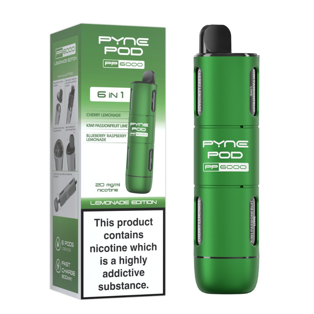 6 In 1 Pyne Pod PP6000 Disposable Vape Pod Kit - Pyne Pod - 6 In 1 Pyne Pod PP6000 Disposable Vape Pod Kit - theno1plugshop - Vape Fast UK