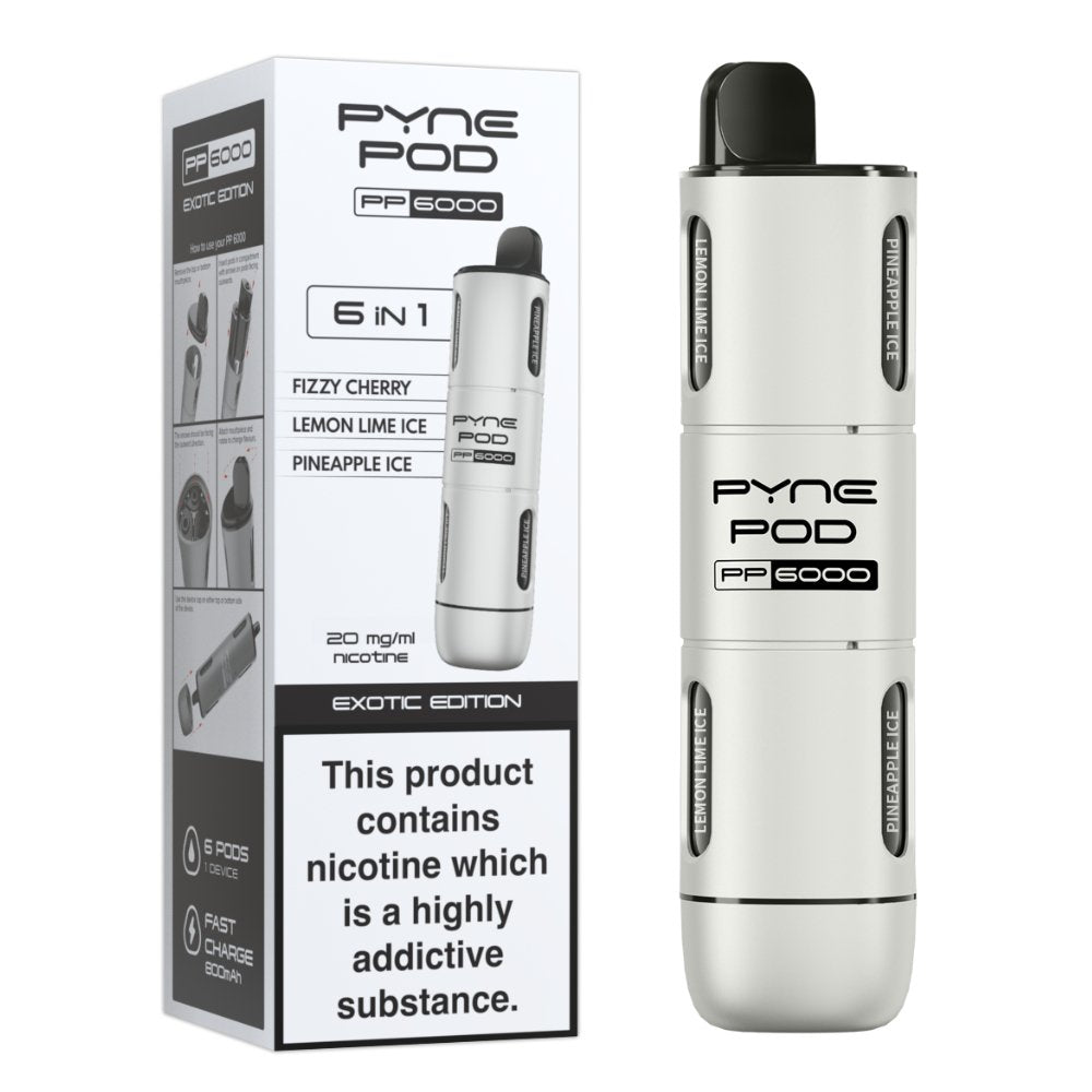 6 In 1 Pyne Pod PP6000 Disposable Vape Pod Kit - Pyne Pod - 6 In 1 Pyne Pod PP6000 Disposable Vape Pod Kit - theno1plugshop - Vape Fast UK