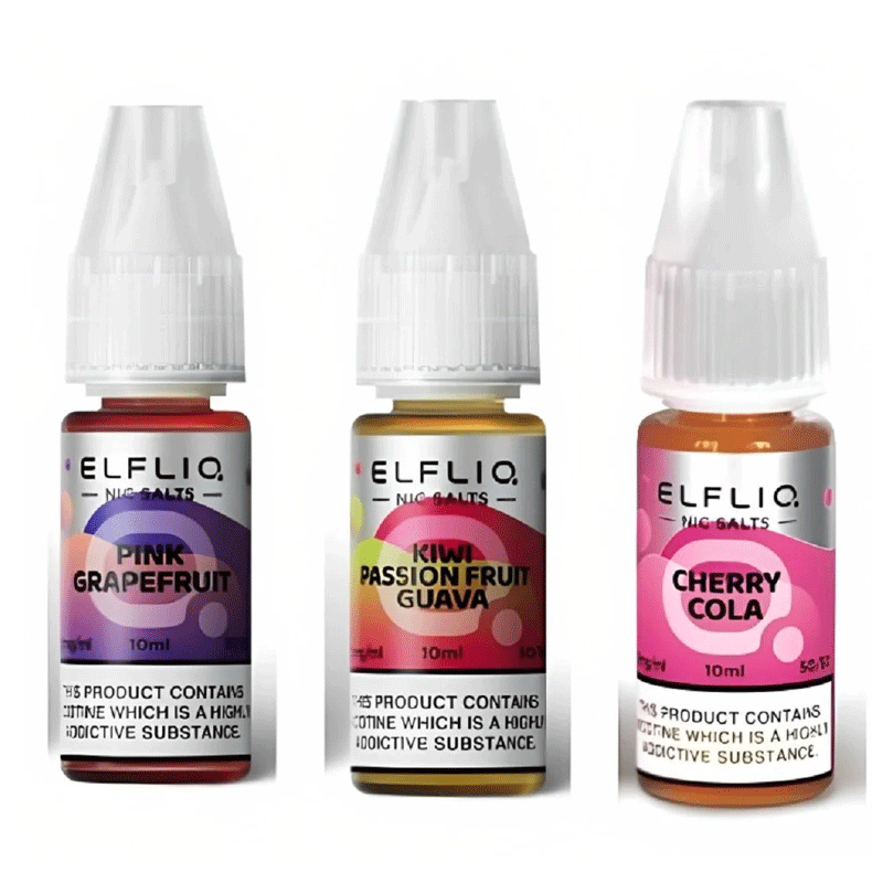 Elf Bar Elfliq Nic Salts 10ml E-Liquids Pack of 10