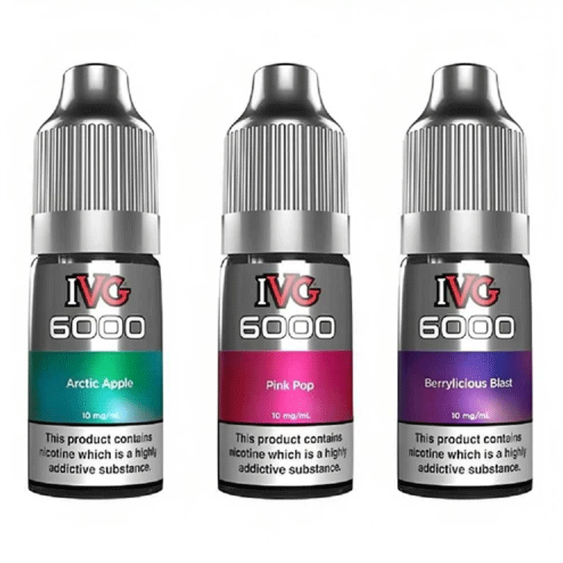 IVG 6000 Nic Salts 10ml E-Liquids Pack of 10