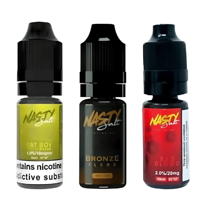 Nasty Nic Salts 10ml E-Liquids Pack of 10