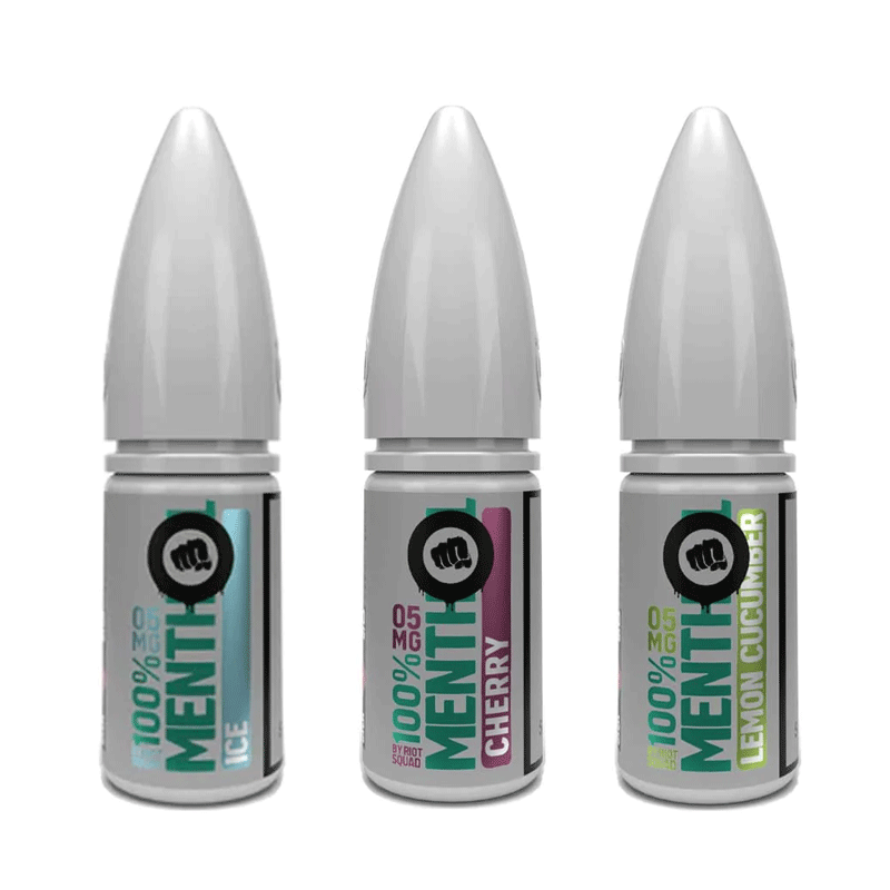 Riot Squad Menthol Series Nic Salts 10ml E-Liquids Pack of 10