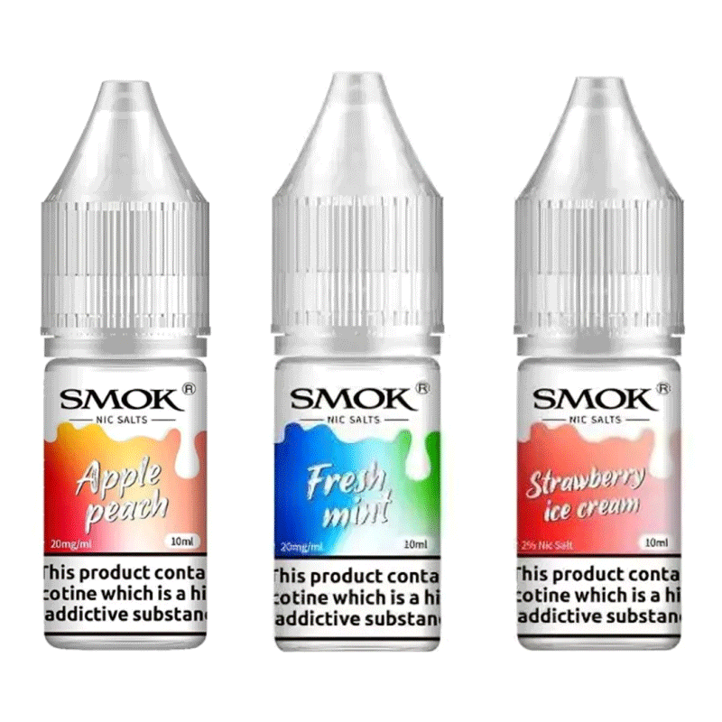 Smok Nic Salts 10ml E-liquids Pack of 10