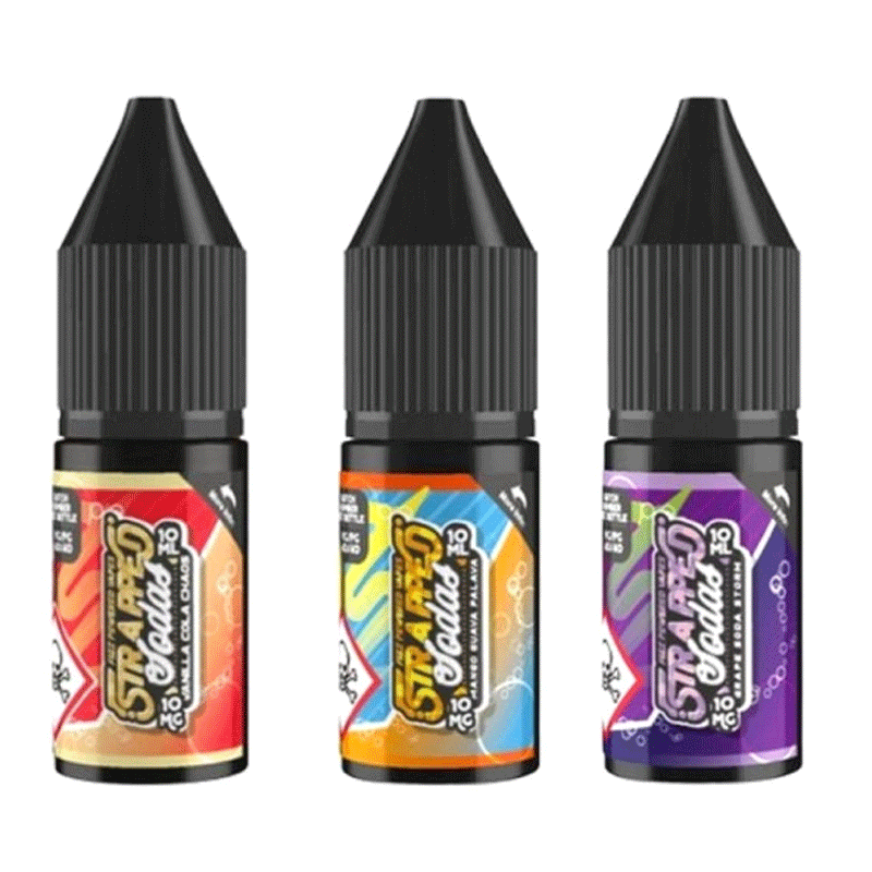 Strapped Sodas Nic Salts 10ml E-Liquids Pack of 10