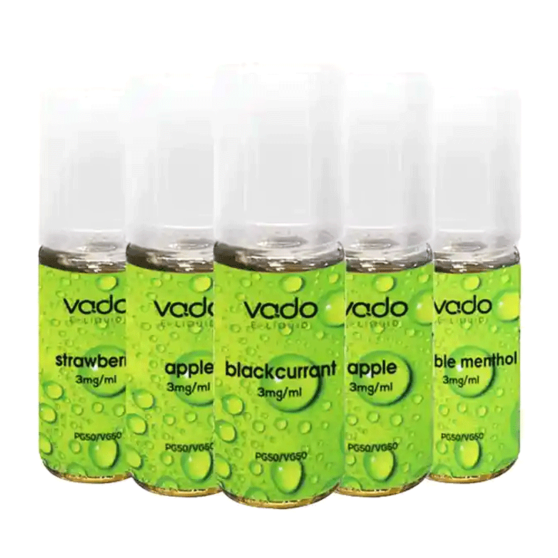 Vado Vape E Liquids 50/50 VG/PG Pack of 10