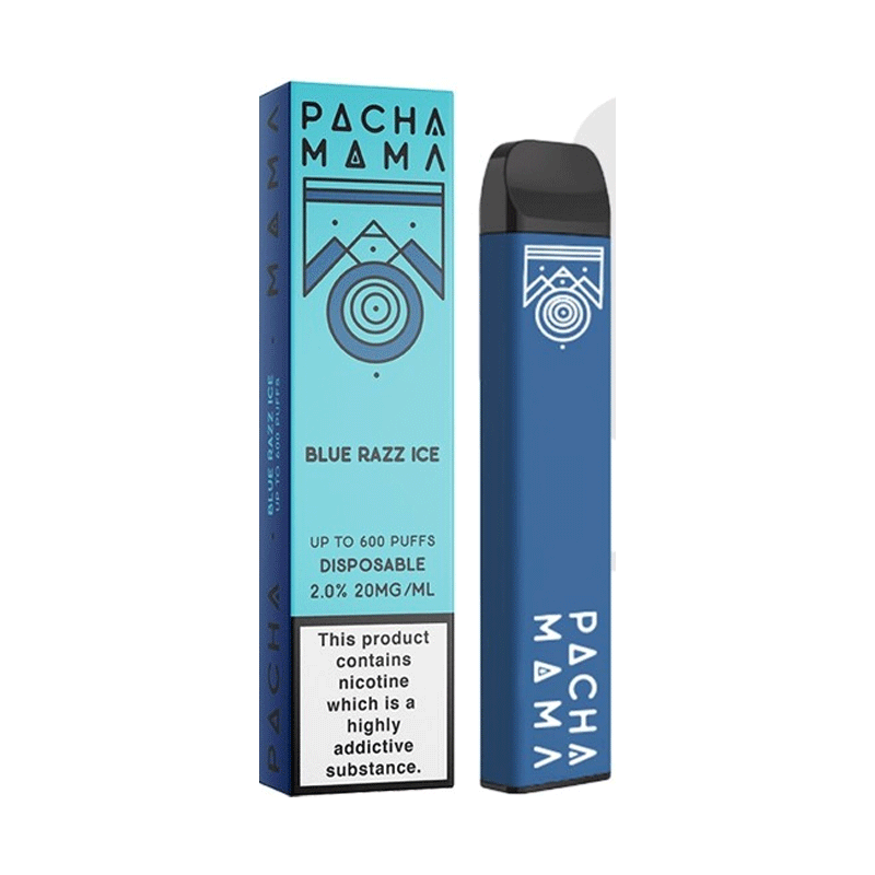 Any 3 for £10 Blue Razz Ice Pacha Mama Disposable Vape Pod Kit 600 Puffs - Any 3 for £10 Blue Razz Ice Pacha Mama Disposable Vape Pod Kit 600 Puffs - Vape Fast UK