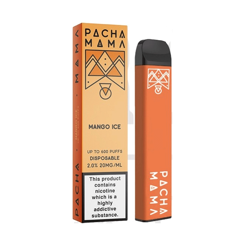 Any 3 for £10 Mango Ice Pacha Mama Disposable Vape Pod Kit 600 Puffs - Any 3 for £10 Mango Ice Pacha Mama Disposable Vape Pod Kit 600 Puffs - Vape Fast UK