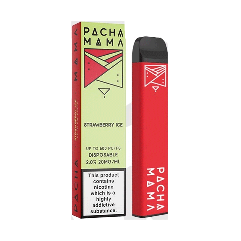 Any 3 for £10 Strawberry Ice Pacha Mama Disposable Vape Pod Kit 600 Puffs - Any 3 for £10 Strawberry Ice Pacha Mama Disposable Vape Pod Kit 600 Puffs - Vape Fast UK
