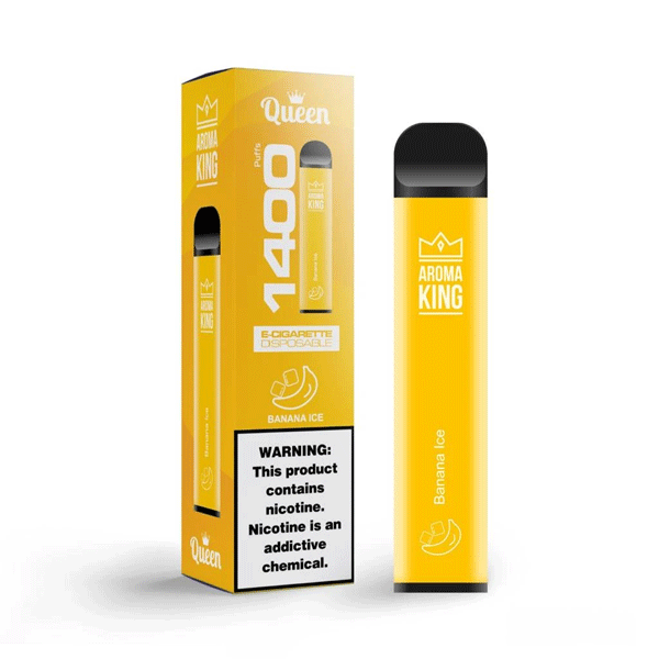 Banana Ice Aroma King Queen 1400 Disposable Device Kit - Banana Ice Aroma King Queen 1400 Disposable Device Kit - Vape Fast UK