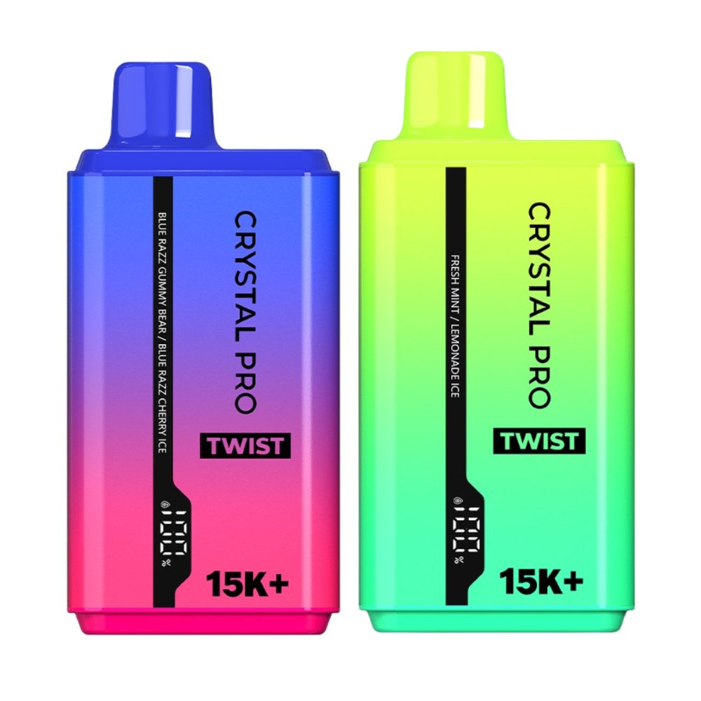Crystal Pro Twist 15000 Puffs Disposable Vape Pod Kit - Crystal Pro Twist 15000 Puffs Disposable Vape Pod Kit - Vape Fast UK