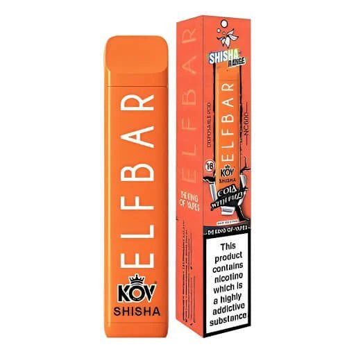 Elf Bar Shisha 600 Cola With Fizzy Disposable Pod Vape Device - Elf Bar Shisha 600 Cola With Fizzy Disposable Pod Vape Device - Vape Fast UK