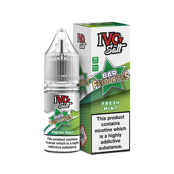 Fresh Mint IVG Bar Favourites Nic Salt E - Liquid 10ml - Fresh Mint IVG Bar Favourites Nic Salt E - Liquid 10ml - Vape Fast UK
