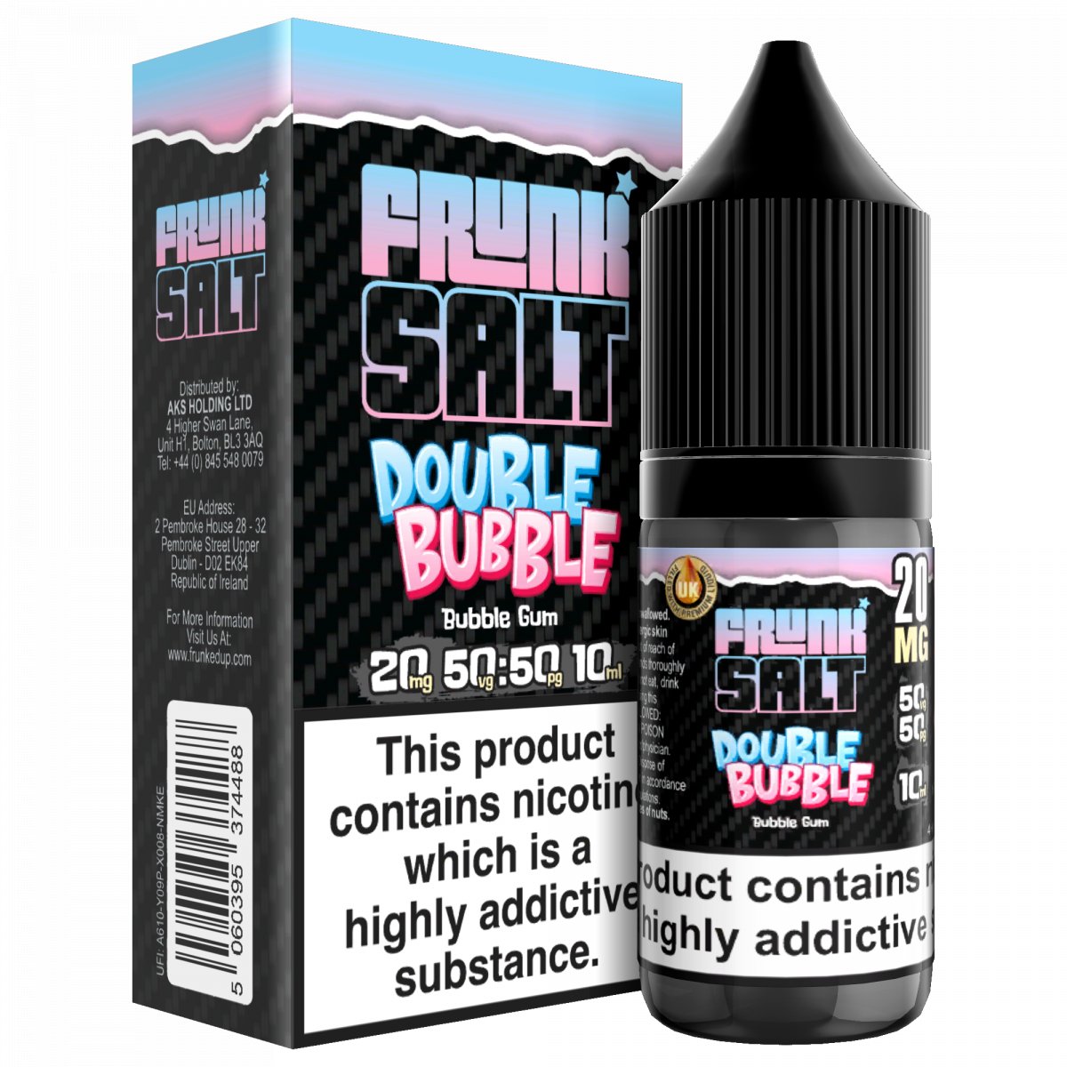 Frunk Juice Double Bubble Nic Salt E - Liquid 10ml - Frunk Juice Double Bubble Nic Salt E - Liquid 10ml - Vape Fast UK