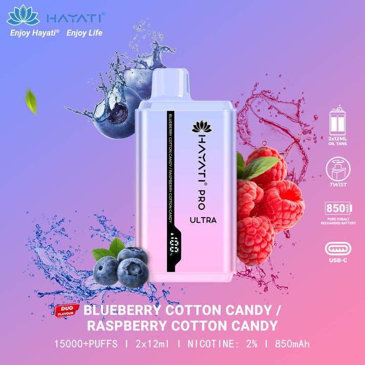 Hayati Pro Ultra 15000 Puffs Disposable Vape Bar Pod 20MG - Box of 10 - Hayati Pro Ultra 15000 Puffs Disposable Vape Bar Pod 20MG - Box of 10 - Vape Fast UK