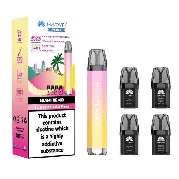 Hayati Remix 2400 Disposable Vape Pod Kit - Hayati Remix 2400 Disposable Vape Pod Kit - Vape Fast UK