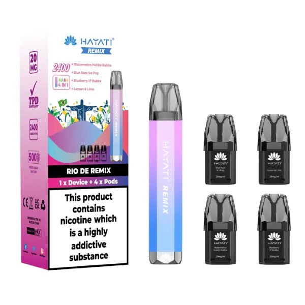 Hayati Remix 2400 Disposable Vape Pod Kit - Hayati Remix 2400 Disposable Vape Pod Kit - Vape Fast UK