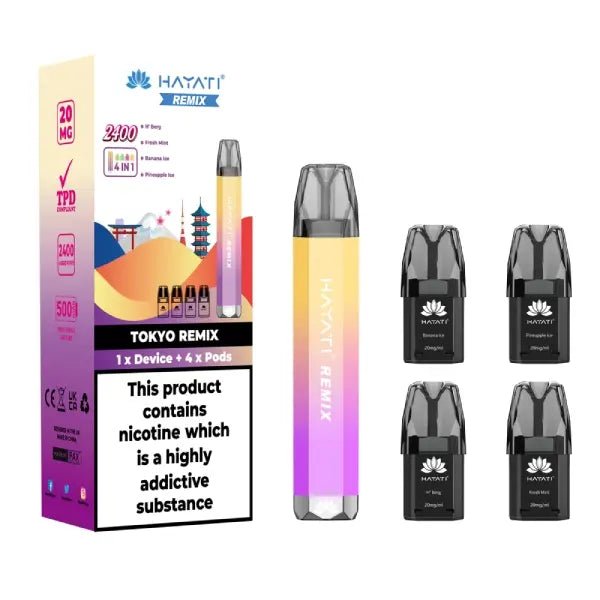 Hayati Remix 2400 Disposable Vape Pod Kit - Hayati Remix 2400 Disposable Vape Pod Kit - Vape Fast UK