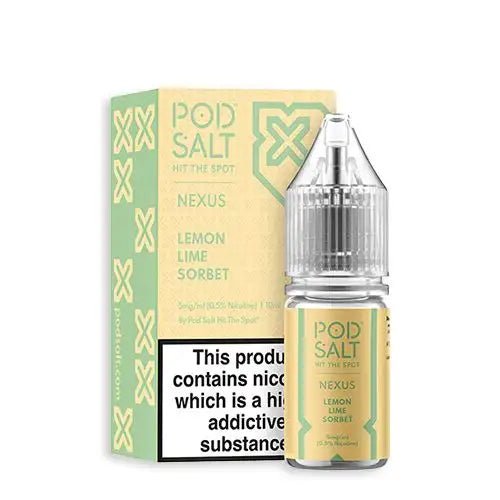 Lemon Lime Nexus Pod Salt Nic Salt E liquid 10x10ml - Lemon Lime Nexus Pod Salt Nic Salt E liquid 10x10ml - Vape Fast UK