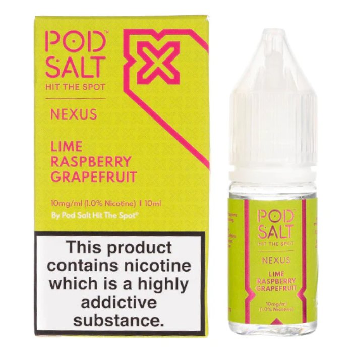 Lime Raspberry Grapefruit Nexus Pod Salt Nic Salt E liquid 10x10ml - Lime Raspberry Grapefruit Nexus Pod Salt Nic Salt E liquid 10x10ml - Vape Fast UK