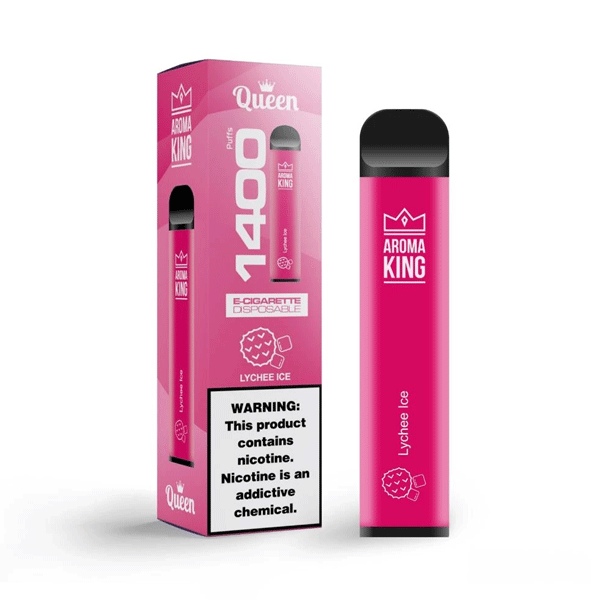 Lychee Ice Aroma King Queen Disposable Device Kit 1400 Puffs - Lychee Ice Aroma King Queen Disposable Device Kit 1400 Puffs - Vape Fast UK