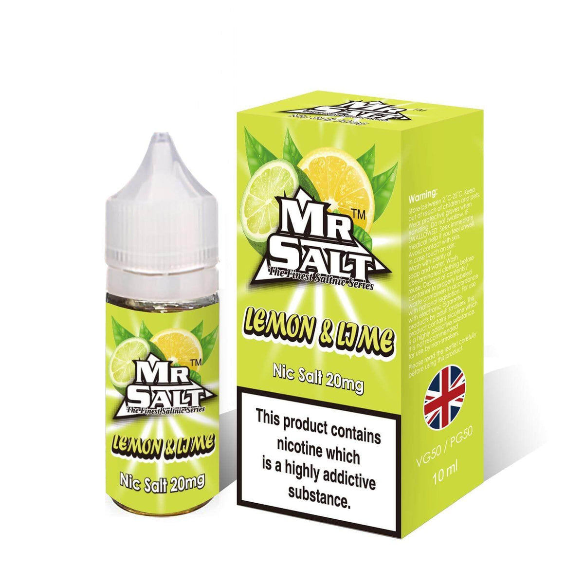 Mr Salt Lemon &amp; Lime Nic Salt 10ml - Mr Salt Lemon &amp; Lime Nic Salt 10ml - Vape Fast UK