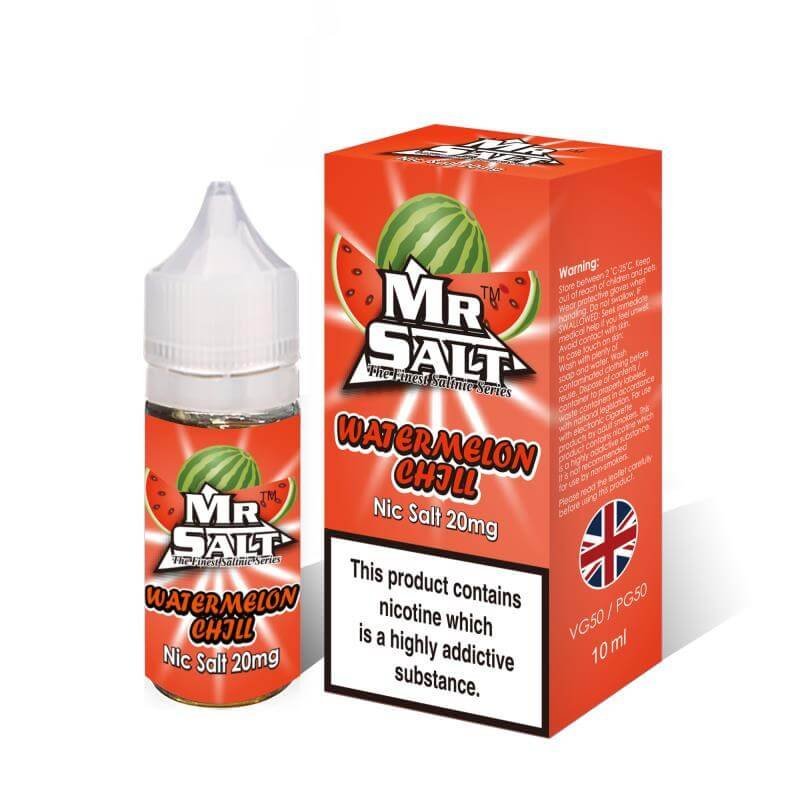 Mr Salt Watermelon Chill Nic Salt 10ml - Mr Salt Watermelon Chill Nic Salt 10ml - Vape Fast UK