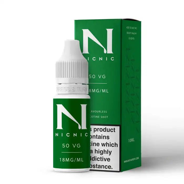 Nic Nic Nicotine Shot 10ml 18mg 50VG - Nic Nic Nicotine Shot 10ml 18mg 50VG - Vape Fast UK