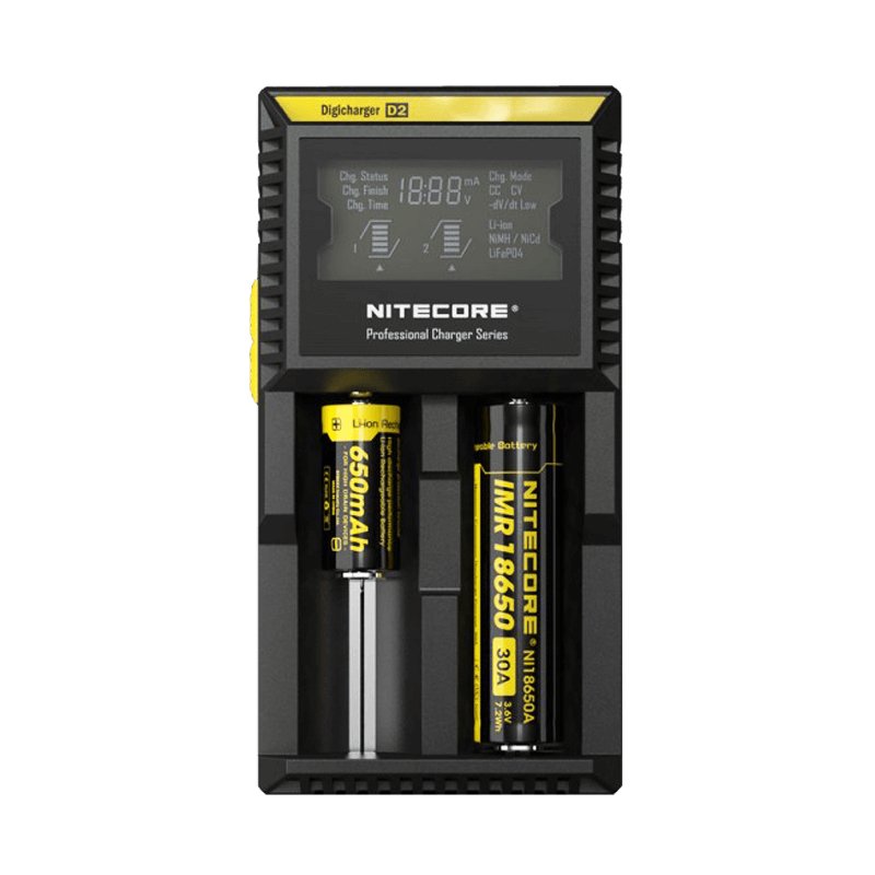Nitecore Digicharger D2 Battery Charger - Nitecore Digicharger D2 Battery Charger - Vape Fast UK