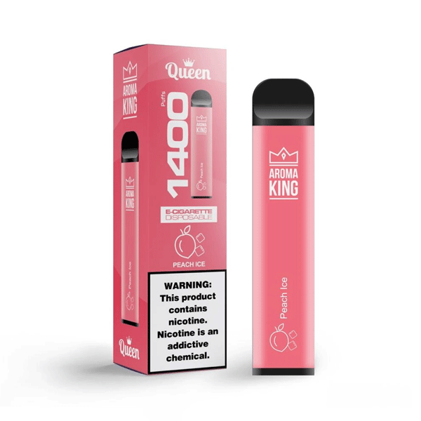 Peach Ice Aroma King Queen Disposable Device Kit 1400 Puffs - Peach Ice Aroma King Queen Disposable Device Kit 1400 Puffs - Vape Fast UK