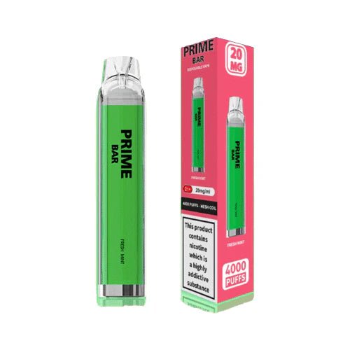 Prime Bar 4000 Disposable Vape Device (20mg) - Box of 10 - Prime Bar 4000 Disposable Vape Device (20mg) - Box of 10 - Vape Fast UK