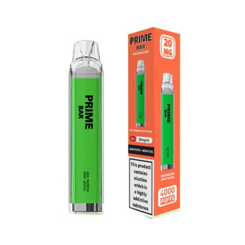 Prime Bar 4000 Disposable Vape Device (20mg) - Box of 10 - Prime Bar 4000 Disposable Vape Device (20mg) - Box of 10 - Vape Fast UK