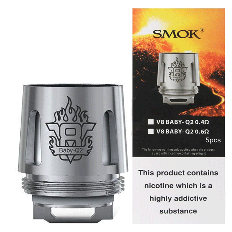 Smok V8 Baby Q2 Coils - Smok V8 Baby Q2 Coils - Vape Fast UK