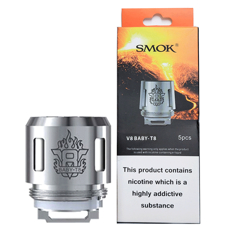 Smok V8 Baby T8 Replacement Vape Coils - Smok V8 Baby T8 Replacement Vape Coils - Vape Fast UK