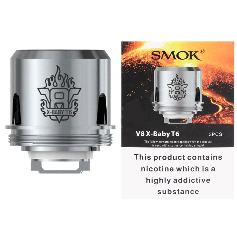 Smok V8 X - Baby T6 Replacement Vape Coils - Smok V8 X - Baby T6 Replacement Vape Coils - Vape Fast UK