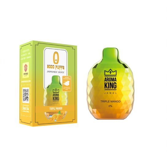 Triple Mango Aroma King Jewel 8000 Disposable Vape Device - Triple Mango Aroma King Jewel 8000 Disposable Vape Device - Vape Fast UK