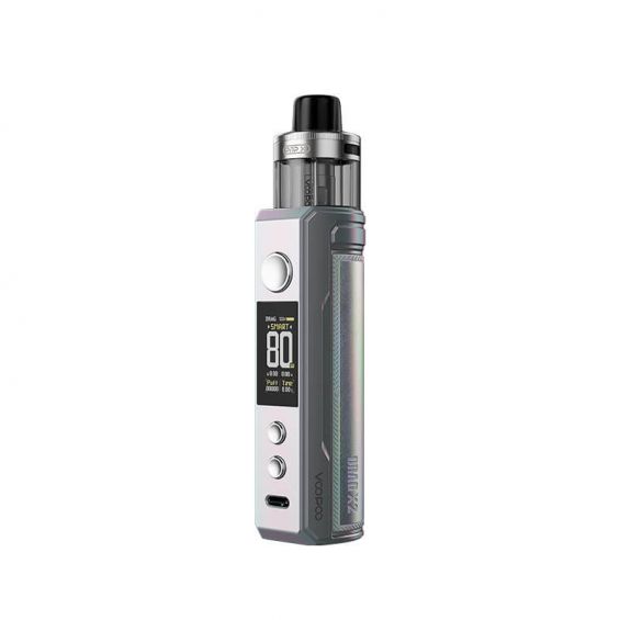 Voopoo Drag X2 Pod Vape Kit Device - Voopoo Drag X2 Pod Vape Kit Device - Wolfvapes.co.uk - Colourful Silver - Vape Fast UK