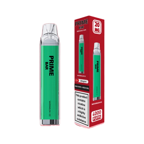 Watermelon Ice Prime Bar 4000 Disposable Device - Watermelon Ice Prime Bar 4000 Disposable Device - Vape Fast UK