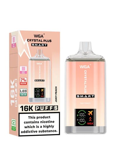 WGA Crystal Plus Smart 16000 + Puffs Disposable Vape - Box of 10 - WGA Crystal Plus Smart 16000 + Puffs Disposable Vape - Box of 10 - Vape Fast UK