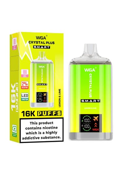 WGA Crystal Plus Smart 16000 + Puffs Disposable Vape - Box of 10 - WGA Crystal Plus Smart 16000 + Puffs Disposable Vape - Box of 10 - Vape Fast UK