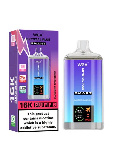 WGA Crystal Plus Smart 16000 + Puffs Disposable Vape - Box of 10 - WGA Crystal Plus Smart 16000 + Puffs Disposable Vape - Box of 10 - Vape Fast UK