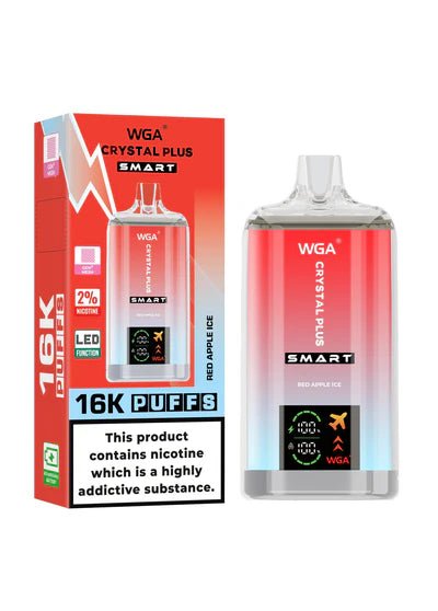 WGA Crystal Plus Smart 16000 + Puffs Disposable Vape - Box of 10 - WGA Crystal Plus Smart 16000 + Puffs Disposable Vape - Box of 10 - Vape Fast UK