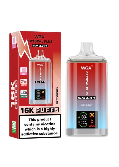 WGA Crystal Plus Smart 16000 + Puffs Disposable Vape - Box of 10 - WGA Crystal Plus Smart 16000 + Puffs Disposable Vape - Box of 10 - Vape Fast UK