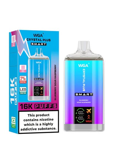 WGA Crystal Plus Smart 16000 + Puffs Disposable Vape - Box of 10 - WGA Crystal Plus Smart 16000 + Puffs Disposable Vape - Box of 10 - Vape Fast UK