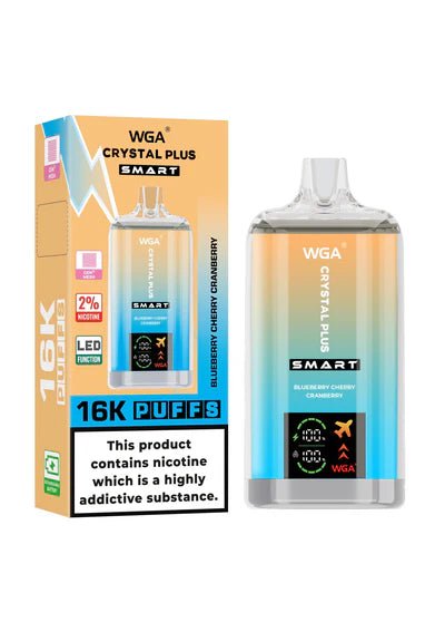 WGA Crystal Plus Smart 16000 + Puffs Disposable Vape - Box of 10 - WGA Crystal Plus Smart 16000 + Puffs Disposable Vape - Box of 10 - Vape Fast UK