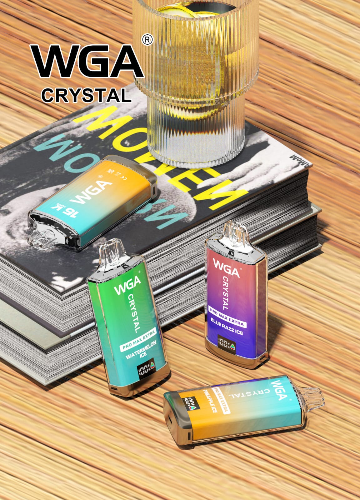 WGA Crystal Pro Max 15000 Puffs Disposable Vape 20MG - Box of 10 - WGA Crystal Pro Max 15000 Puffs Disposable Vape Box of 10 #Simbavapes# - Vape Fast UK