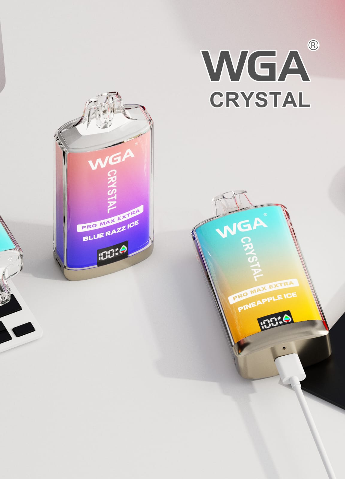 WGA Crystal Pro Max 15000 Puffs Disposable Vape 20MG - Box of 10 - WGA Crystal Pro Max 15000 Puffs Disposable Vape Box of 10 #Simbavapes# - Vape Fast UK